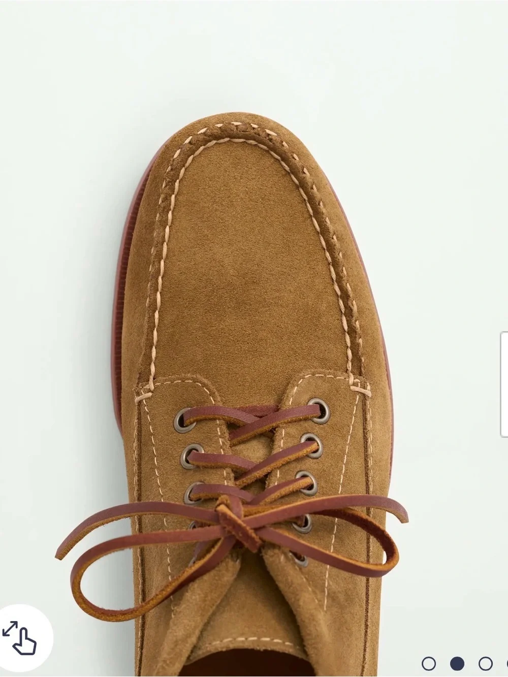 Brooks Brothers Hayden Camp Men's Suede Moc Toe Chukka Boots in Brown Size 11